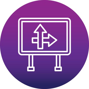 Road sign Vector Icon