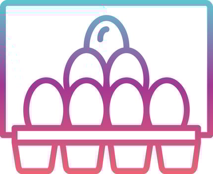 Egg Carton Vector Icon