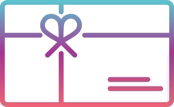 Gift Card Vector Icon