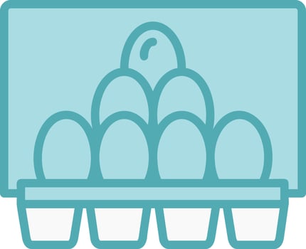 Egg Carton Vector Icon