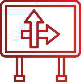 Road sign Vector Icon