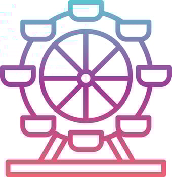 Ferris Wheel Vector Icon