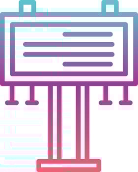 Billboard Vector Icon