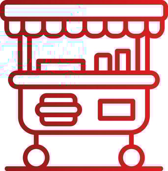 Food Cart Vector Icon