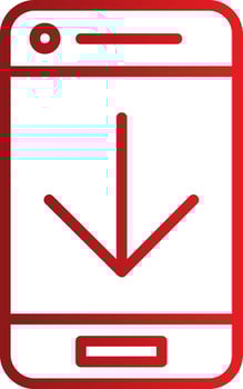 Down Vector Icon