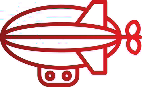 Zeppelin Vector Icon