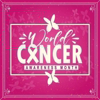 World cancer day vector logo event concept colorful ribbon with vector illustration design