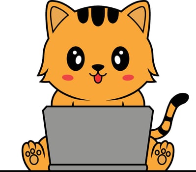cats that many want to know by surfing the internet vector