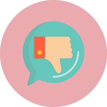 Dissatisfied Icon Design vector
