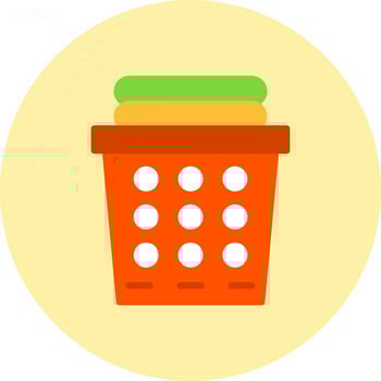 Laundry Basket Vector Icon