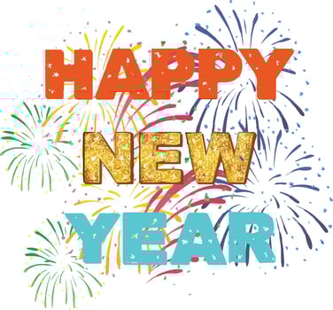 HAPPY NEW YEAR T SHIRT vector