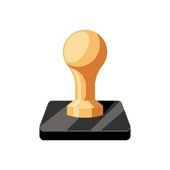 Rubber stamp equipment vector