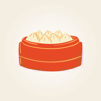 Food plate traditional dish vector design