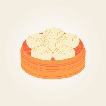 Food plate traditional dish vector design