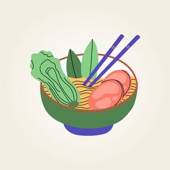 Food plate traditional dish vector design