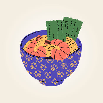 Food plate traditional dish vector design