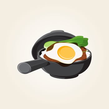 Food plate traditional dish vector design