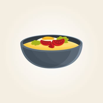 Food plate traditional dish vector design