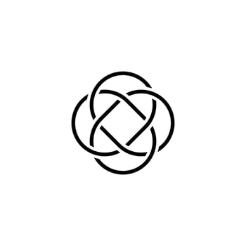 logo ikigai or the art of living in the country of bamboo curtains. Japan vector