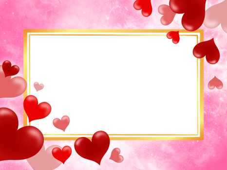 Valentine Love Frame Background png