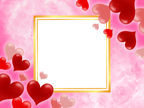 Valentine Square Frame Background png