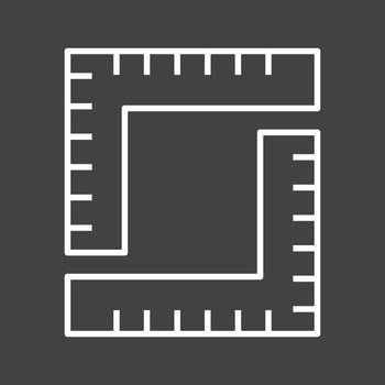 Unique Measurement Vector Line Icon