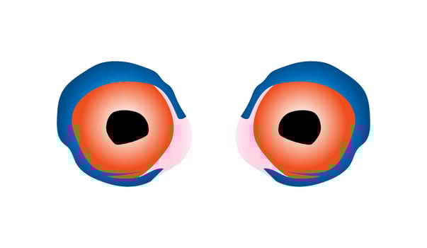 Ghost, monster eye illustration vector. vector