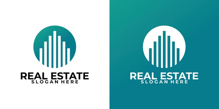 real estate logo icon vector isolated