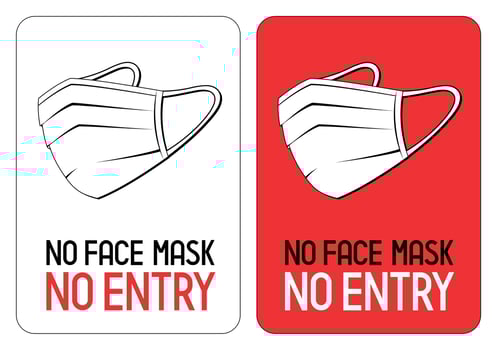 Poster about Wearing Face Masks Regarding Coronavirus Epidemic vector