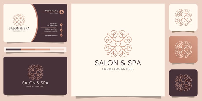 feminine and beauty spa. nature, logo suitable for spa salon, skin hair, beauty, boutique and cosmetic, vector