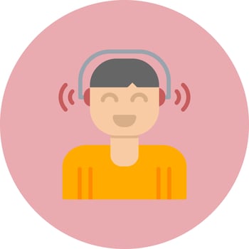 Listening Vector Icon