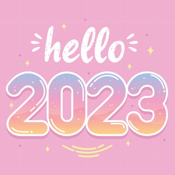 colorful happy new year background illustration vector