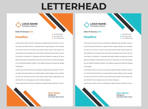 Clean Letterhead Design vector