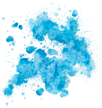 watercolor splatter blue png