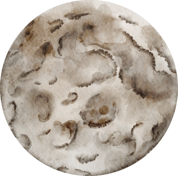 watercolor moon clip art element space png
