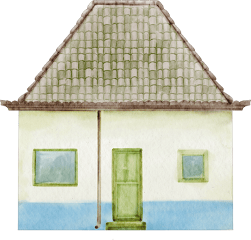 watercolor house building png