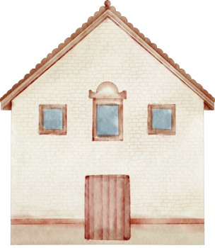 watercolor house building png