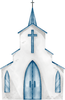 watercolor church clip art building png