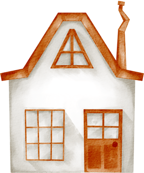 watercolor house building png