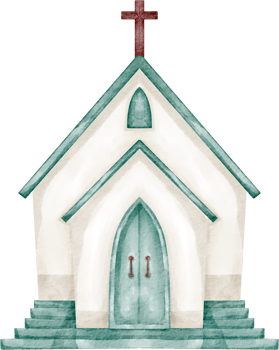 watercolor church clip art building png