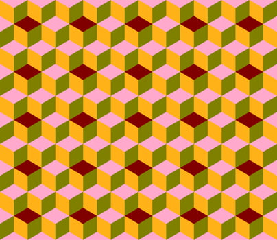 seamless geometric box pattern abstract background vector