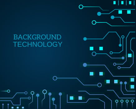 abstract background technology circuit concept artificial intelligence vector