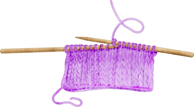 watercolor crochet clip art png