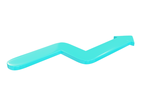 Blue arrow lightning. 3d render. png