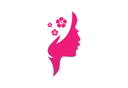Beauty parlour, Skincare, Salon, Spa, Dermatology Clinic Flower Logo Design Vector design concept.