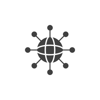 Database, server, network vector icon. Element of data for mobile concept and web apps illustration. Thin line icon for website design and development. Vector icon on white background