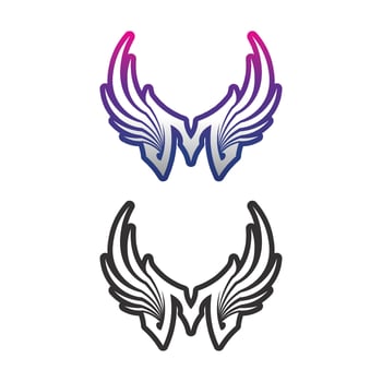 M Letter Logo Template vector