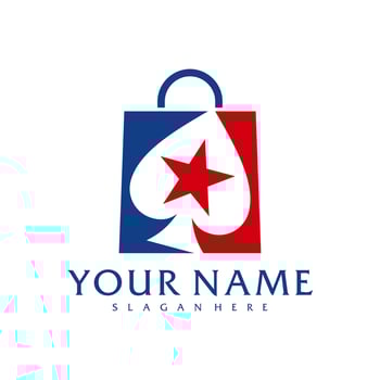 Shop Poker logo vector template, Creative Poker logo design concepts