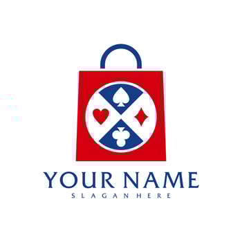 Shop Poker logo vector template, Creative Poker logo design concepts