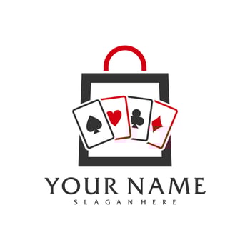 Shop Poker logo vector template, Creative Poker logo design concepts